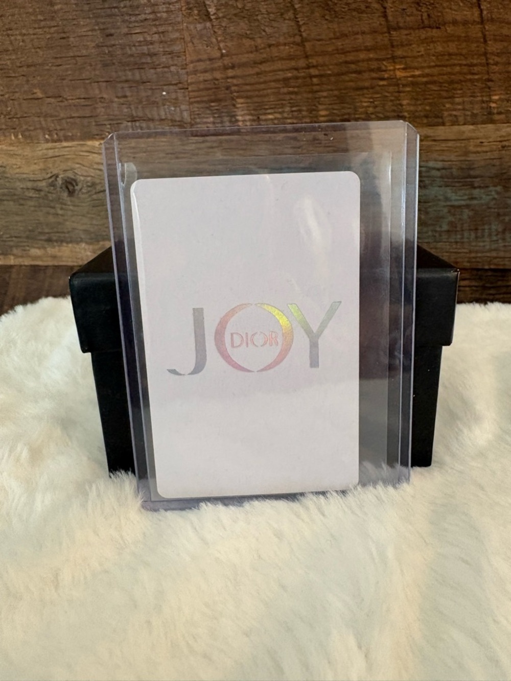 Dior JOY Holographic Iridescent Logo Card - Jack Of Clubs